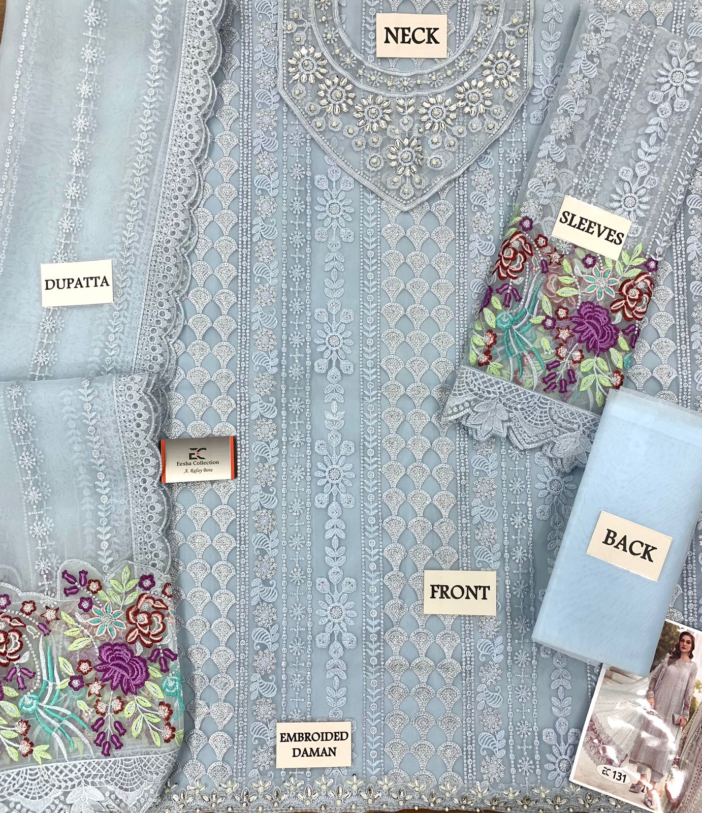 Maria B Organza Suit