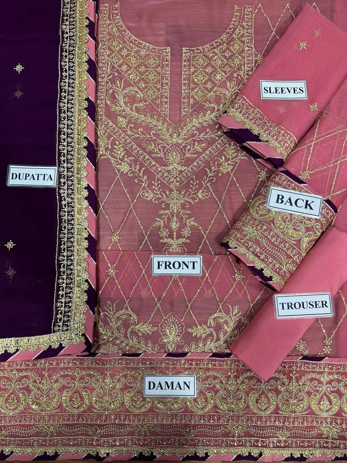 Asim Jofa Chiffon Suit