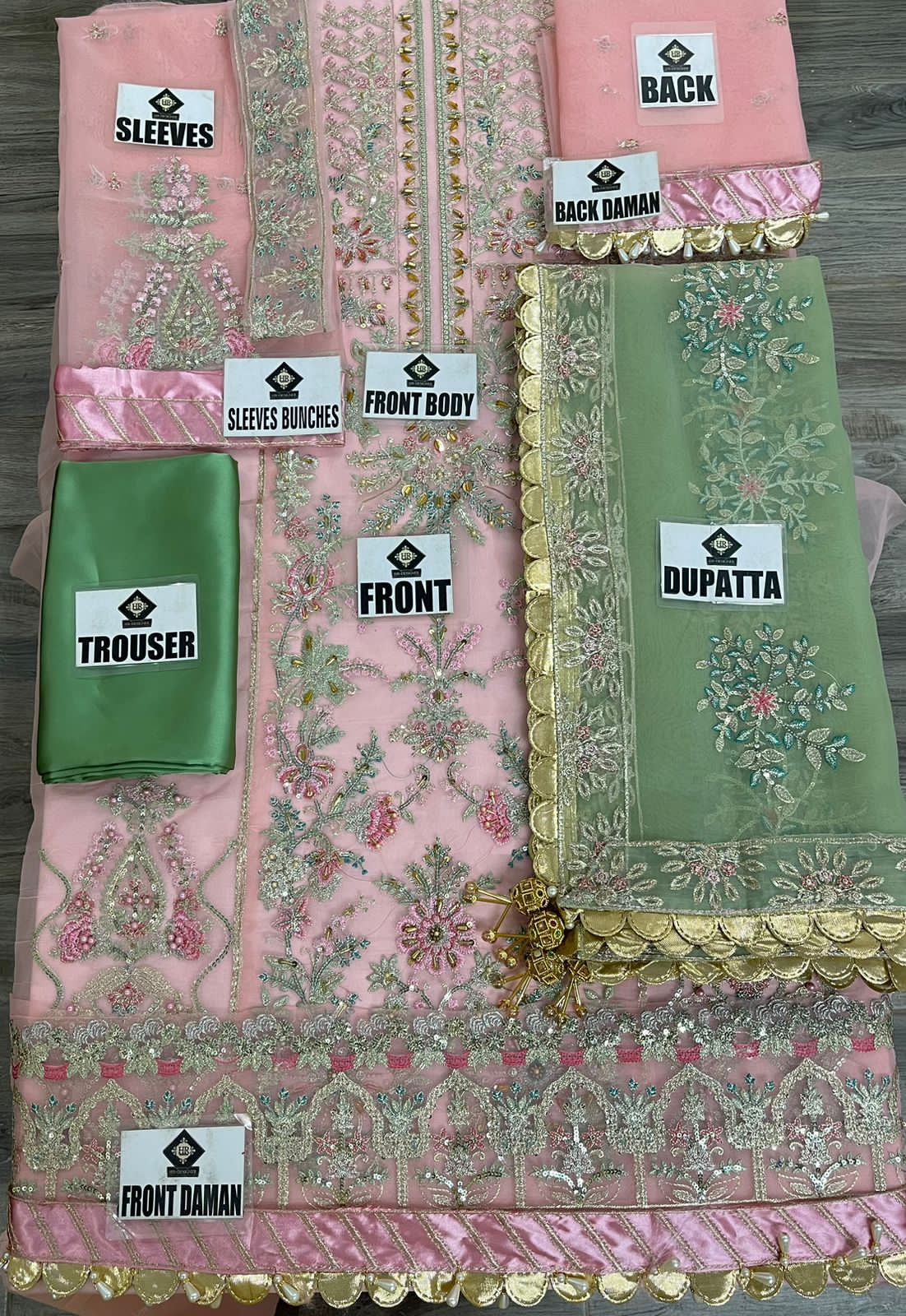 Maria B Organza Suit