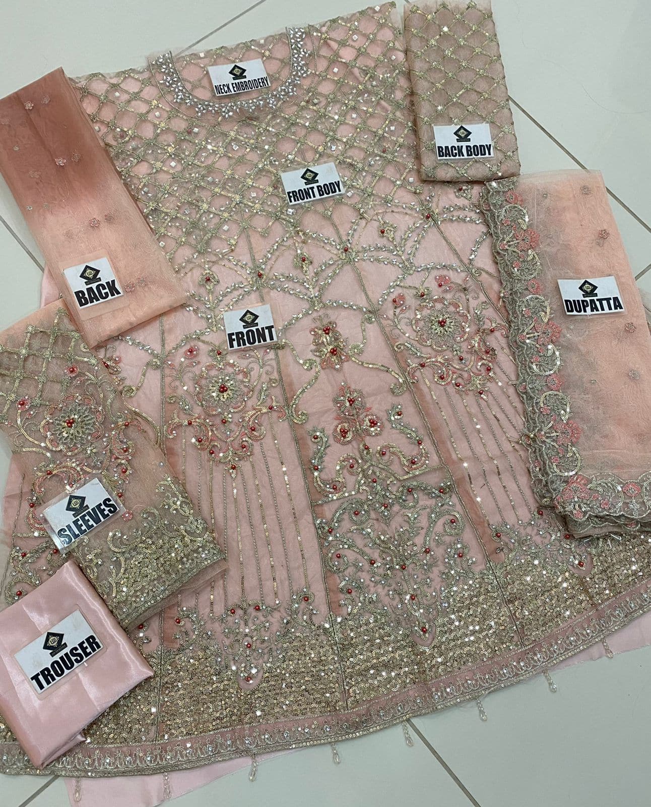 Maria B Net Bridal Suit