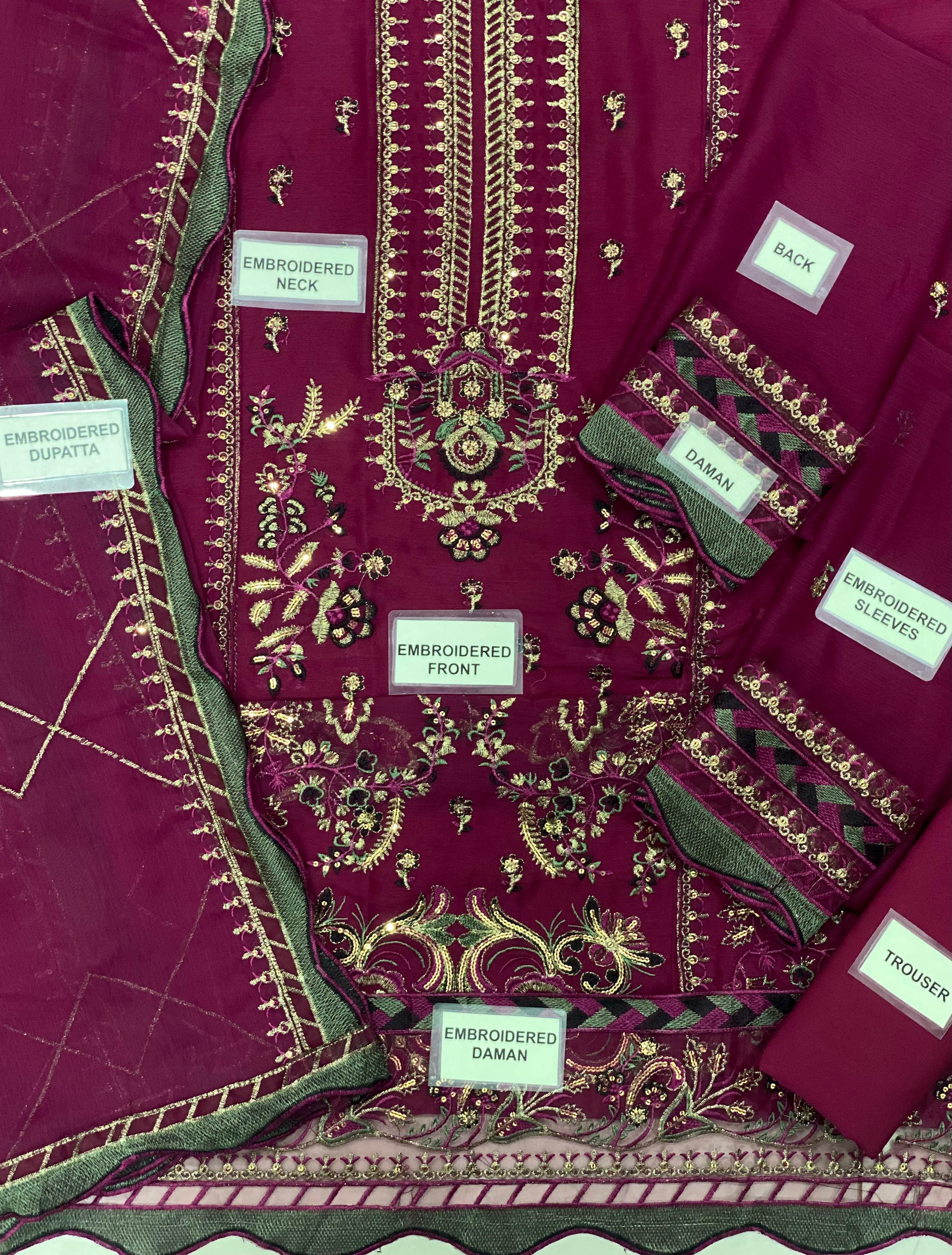 Asim Jofa Chiffon Suit