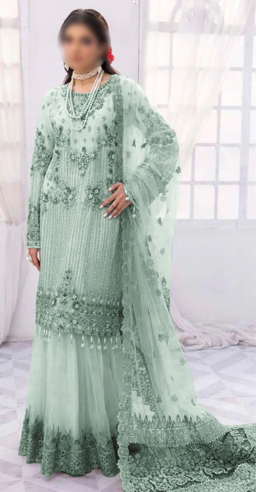 Imrozia Net Bridal Suit