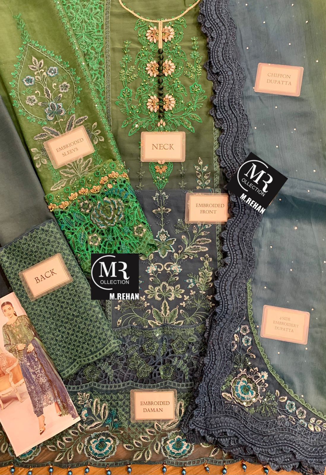 Maria B Chiffon Suit