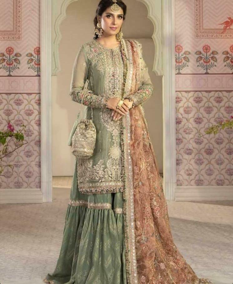 Maria B Organza Gharara