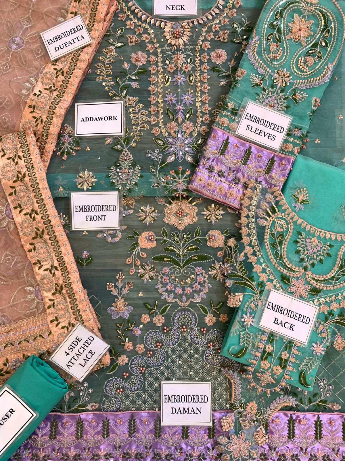 Baroque Organza Suit