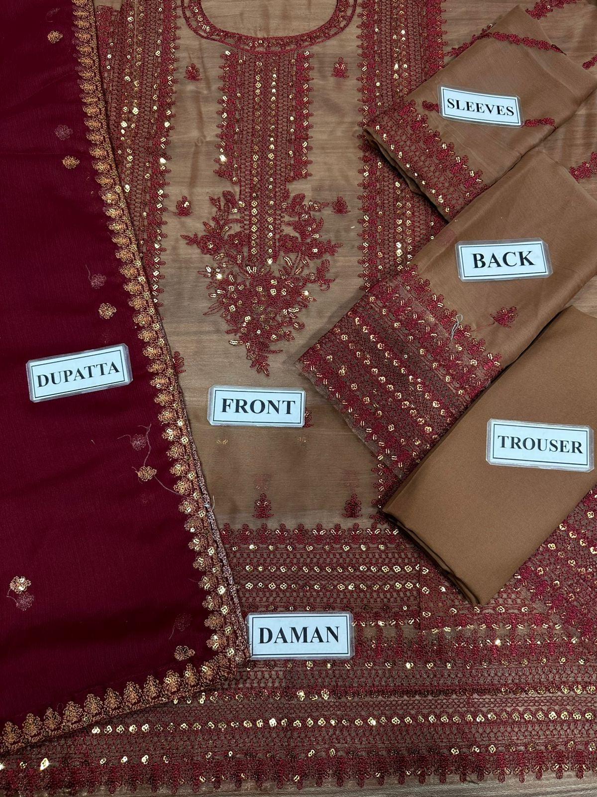 Asim Jofa Chiffon Suit