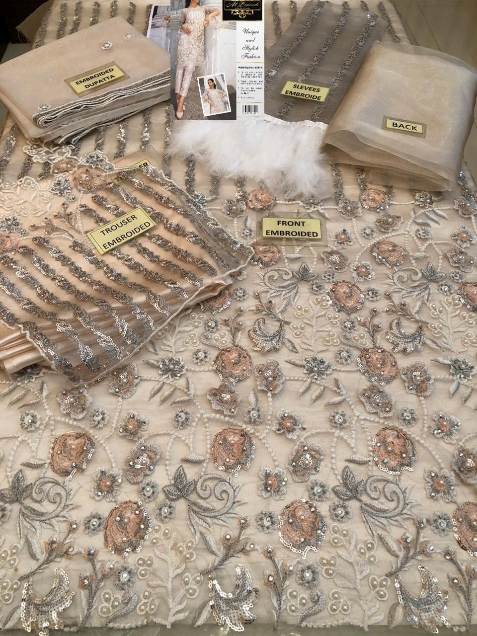 Erum Khan Organza Suit