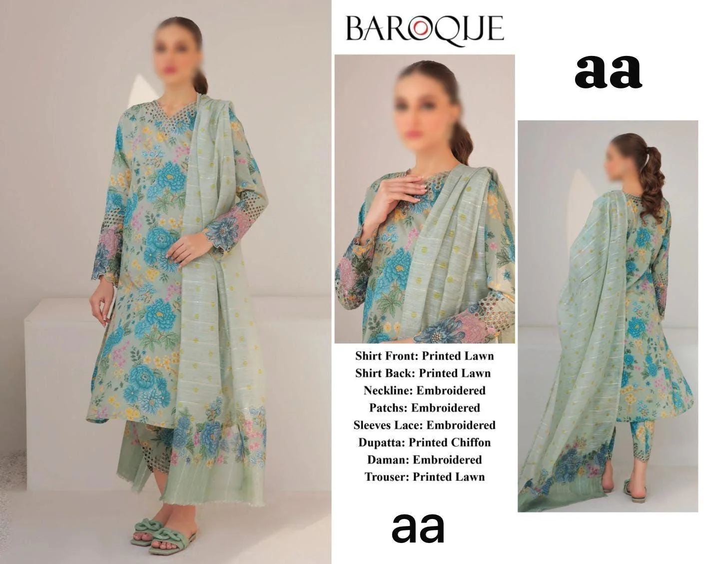 Baroque Lawn Suit