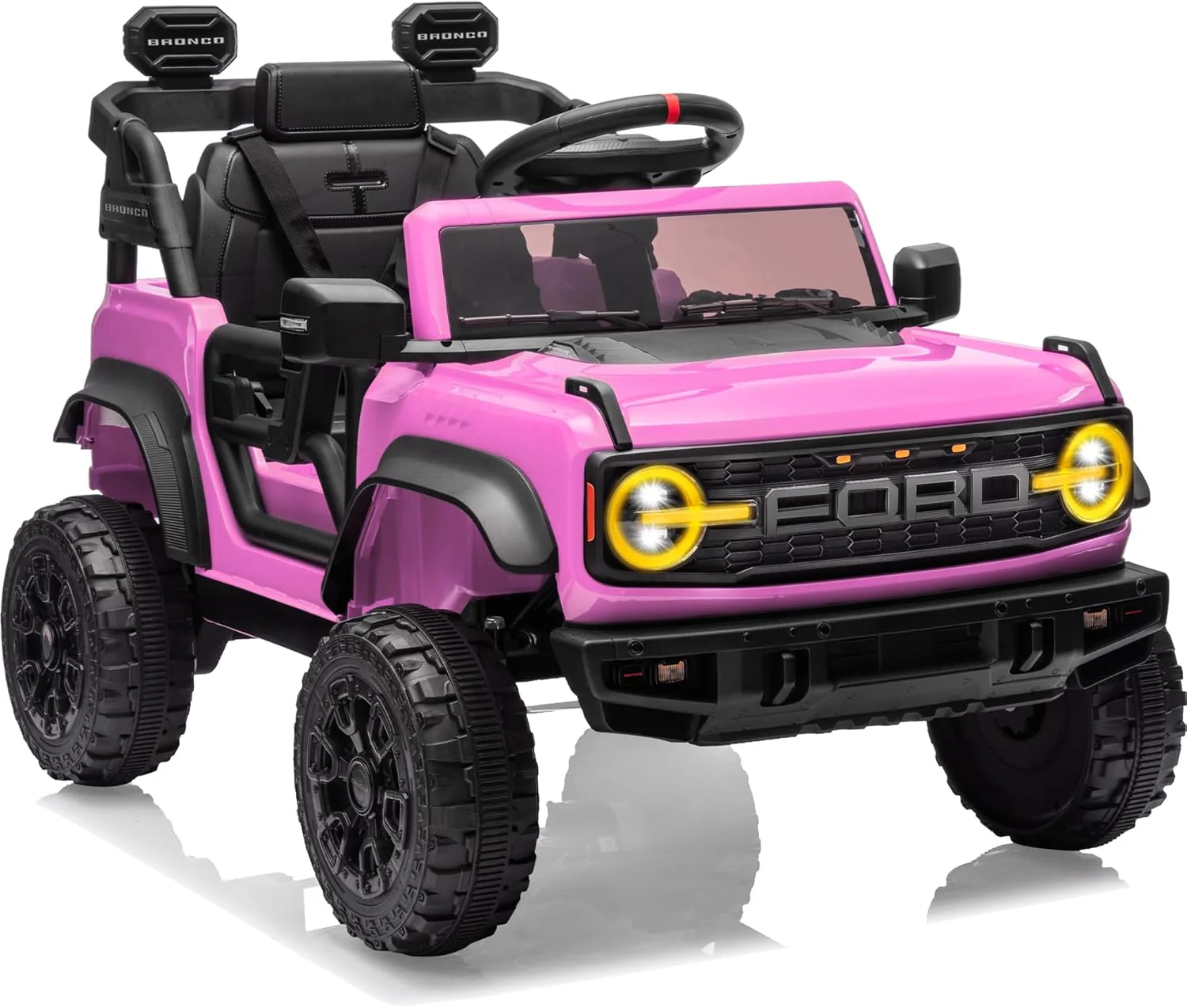 Kids Pink Ride-On Truck – Battery Powered Electric Toy Car