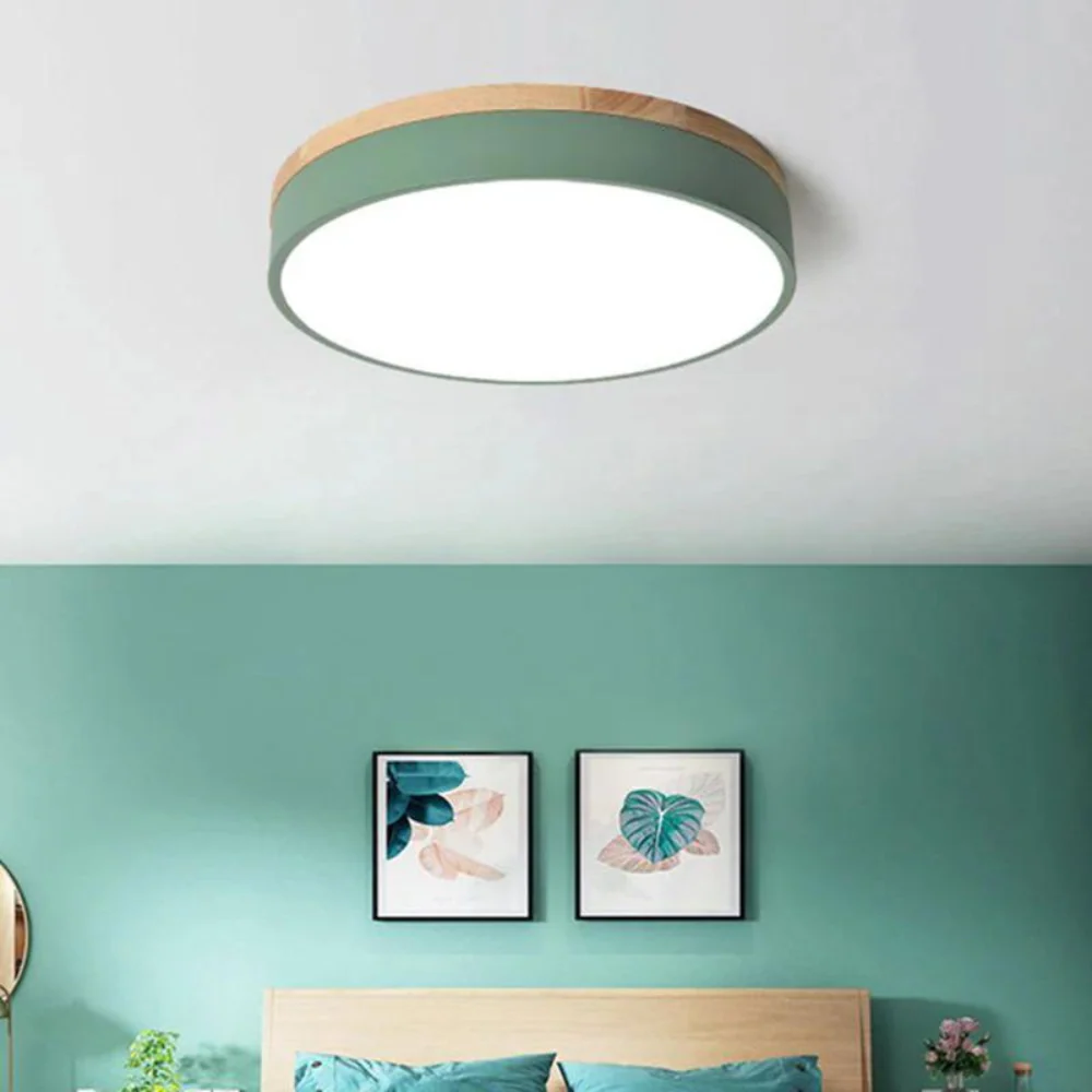 Elhøra | Lampe de plafond bois et lumière chaleureuse