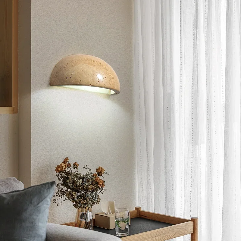 Pierralys | Applique Murale LED en Pierre – Élégance Naturelle pour Salon et Chambre