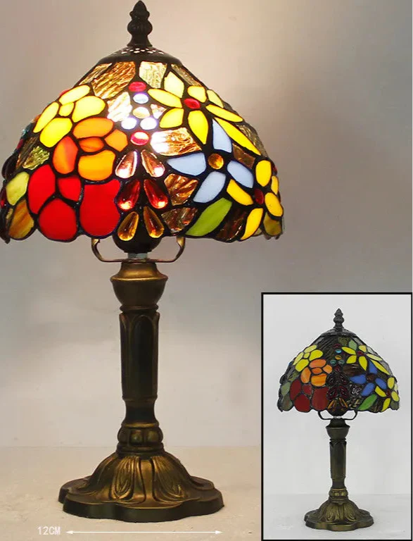 Clémoire | Lampe de Table – Élégance Vintage en Verre Mosaïque