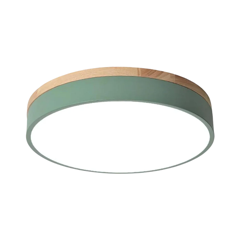 Elhøra | Lampe de plafond bois et lumière chaleureuse