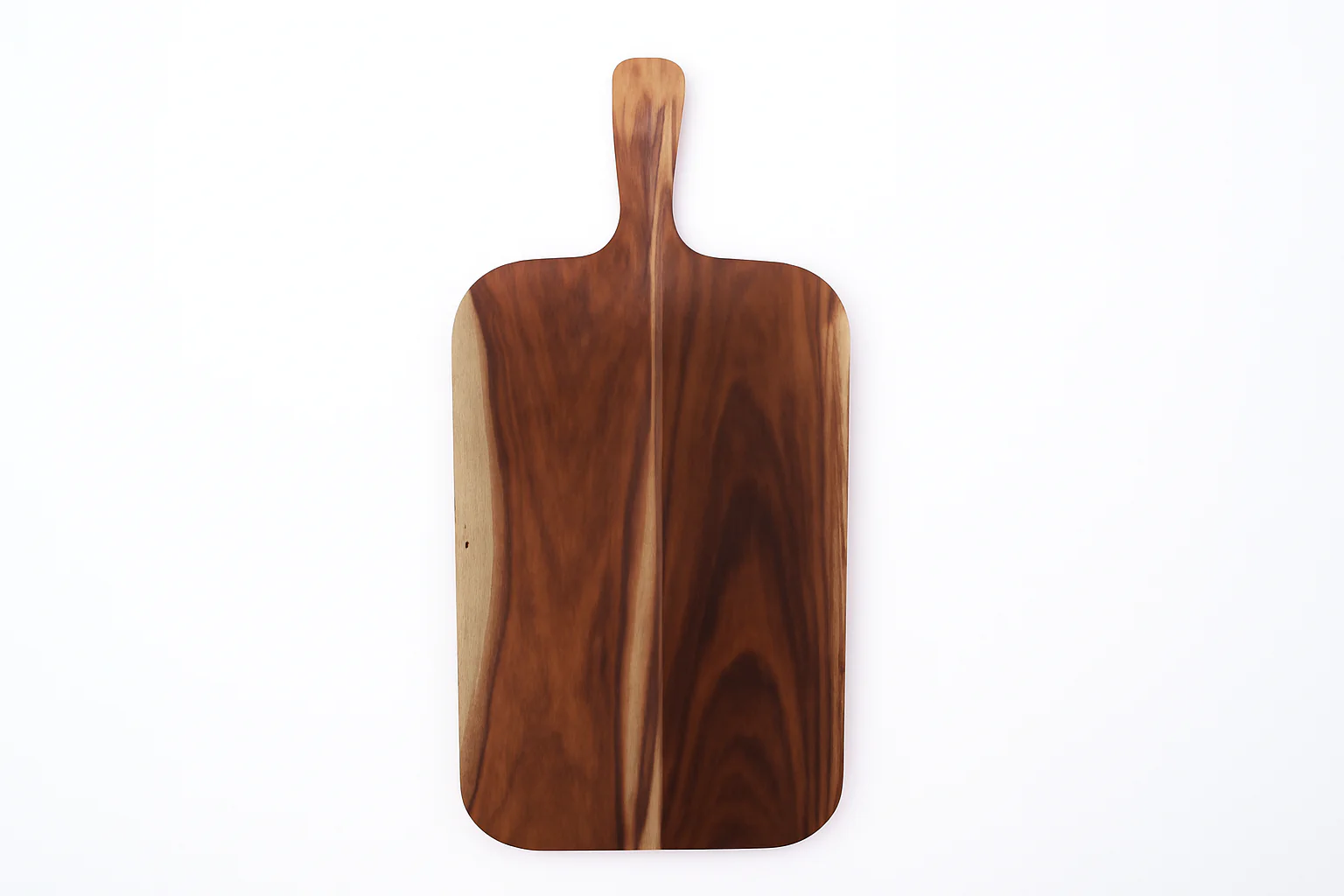 Handmade Wooden Cheese Board with Handle �C Rustic Charcuterie Tray for Bread, Crackers, Meats & Fruits �C Natural Paddle Style Serving Platter