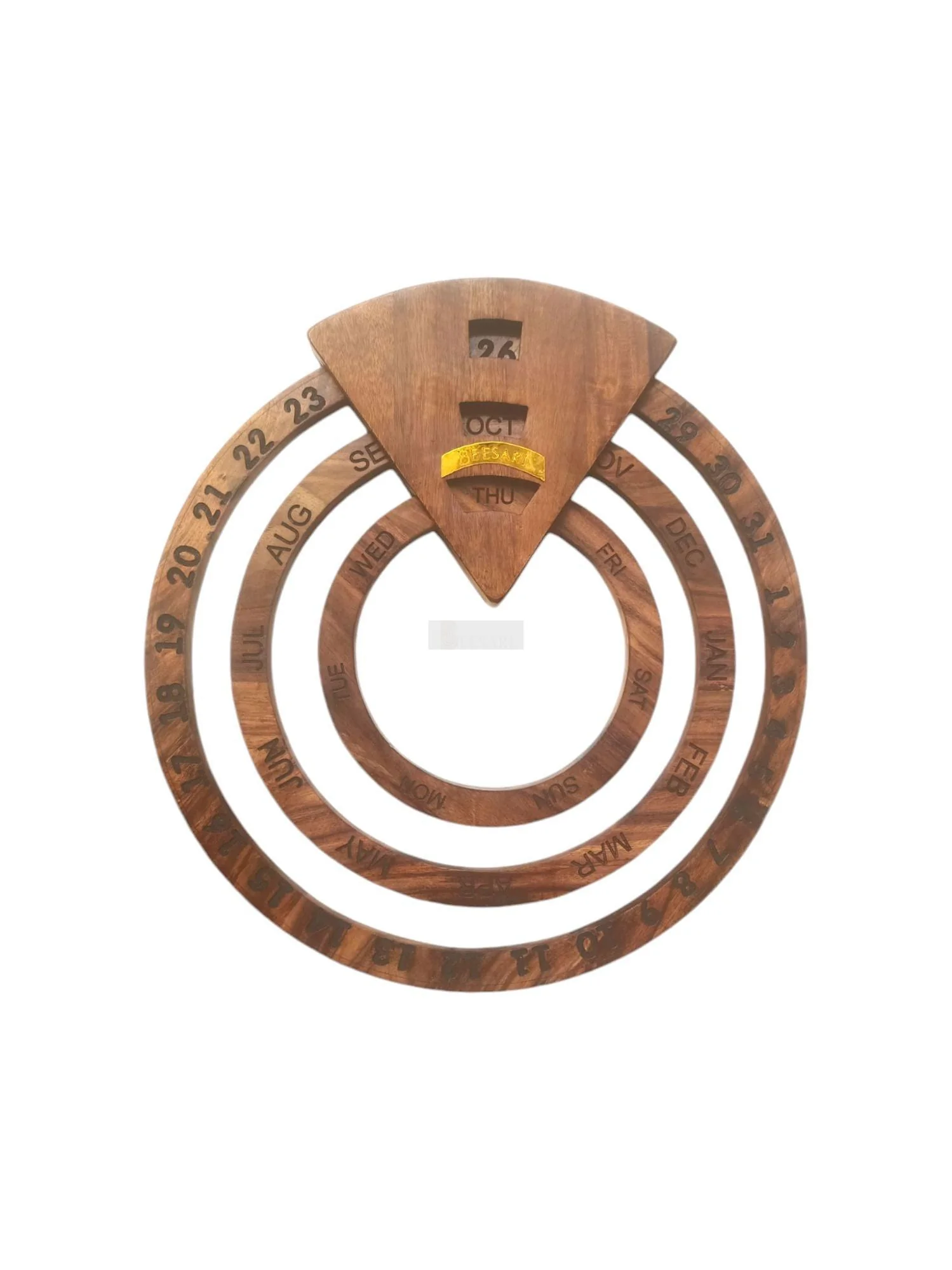 Rustic Round Wall Calendar