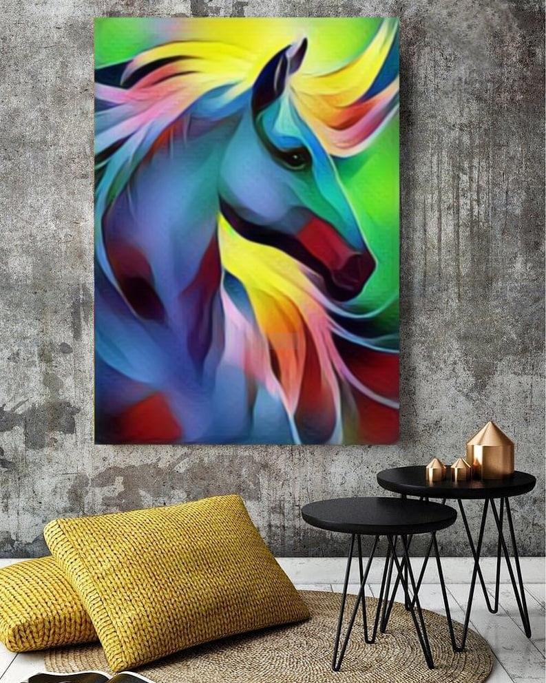 Horse Painting | Abstract Art | Handmade Oil Painting