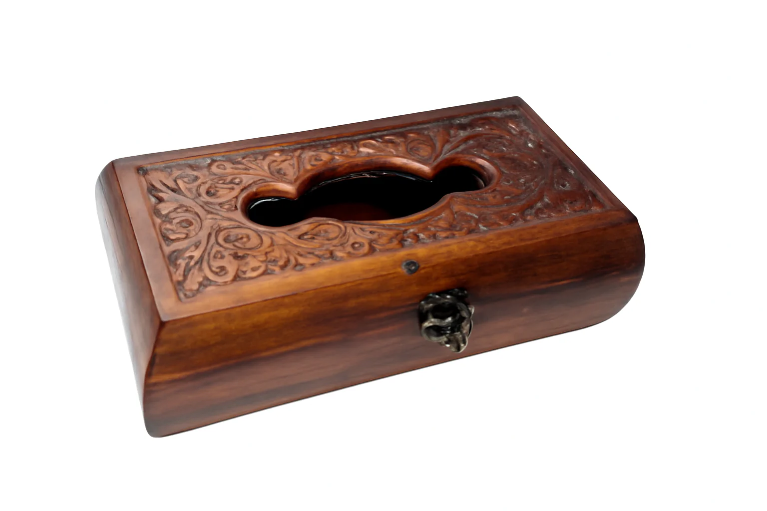 Handcrafted Rosewood Tissue Paper Box