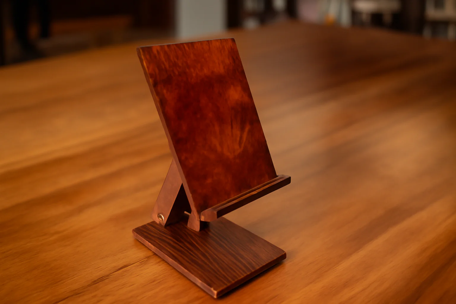 Handmade Wooden Mobile Stand - Stylish and Durable Desk Phone Holder Crafted from Chiniot Wood for a Premium, Eco-Friendly Touch to Your Workspace