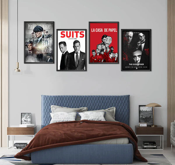 TV-Series Poster Collection (4 Panel) Movie Wall Art