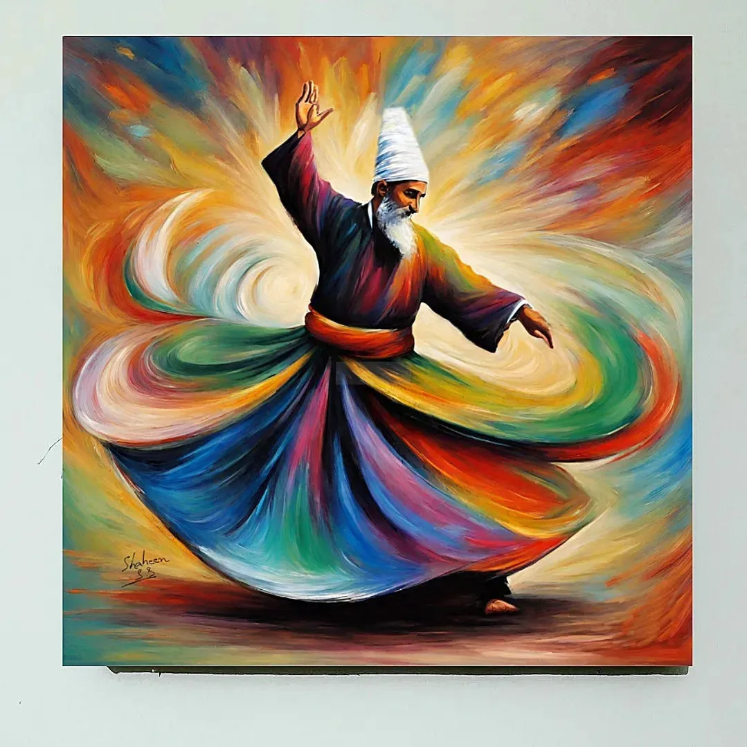 SUFI ART | Sufism | Handmade Painting | Home Decor | Wall Decor