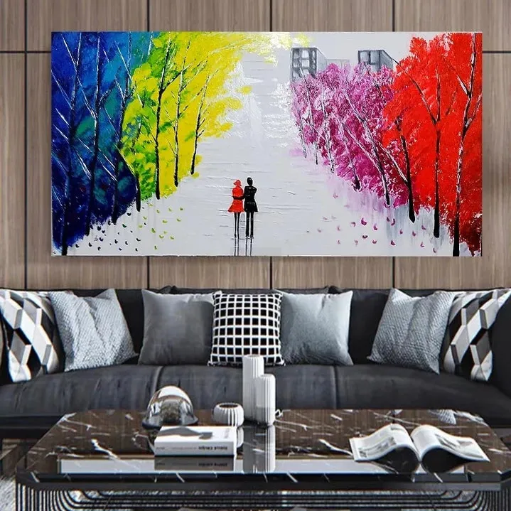 Colorful Landscape | Textured Artwork | Home Decor | Wall Decor