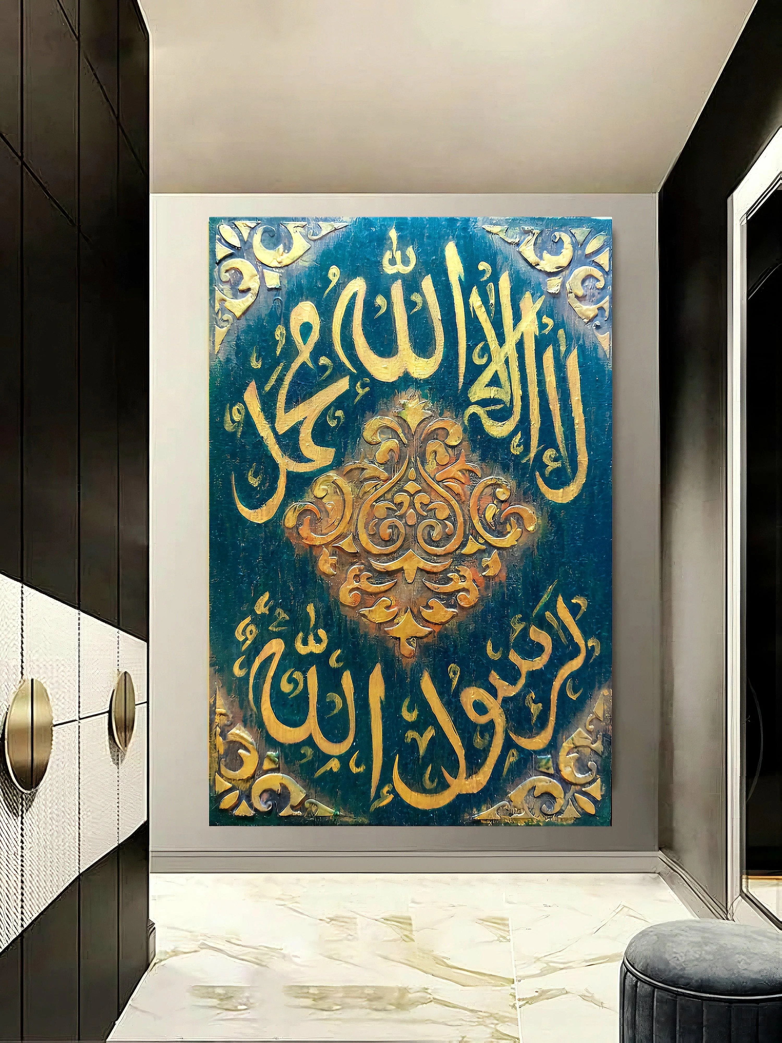 3d Textured Kalma Painting | Handmade Painting | Home Decor