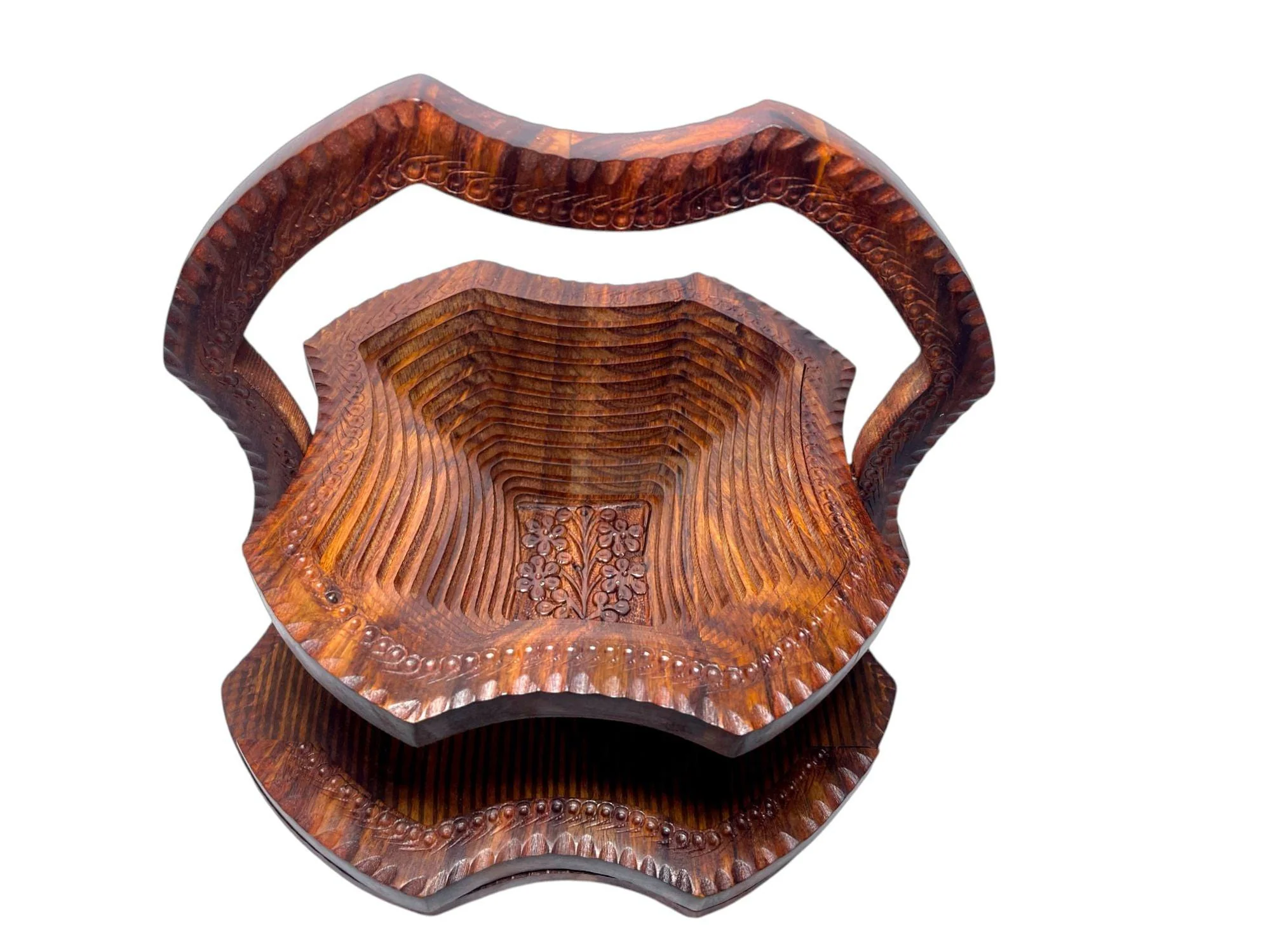 Square Shape Single Big Bowl Foldable Basket