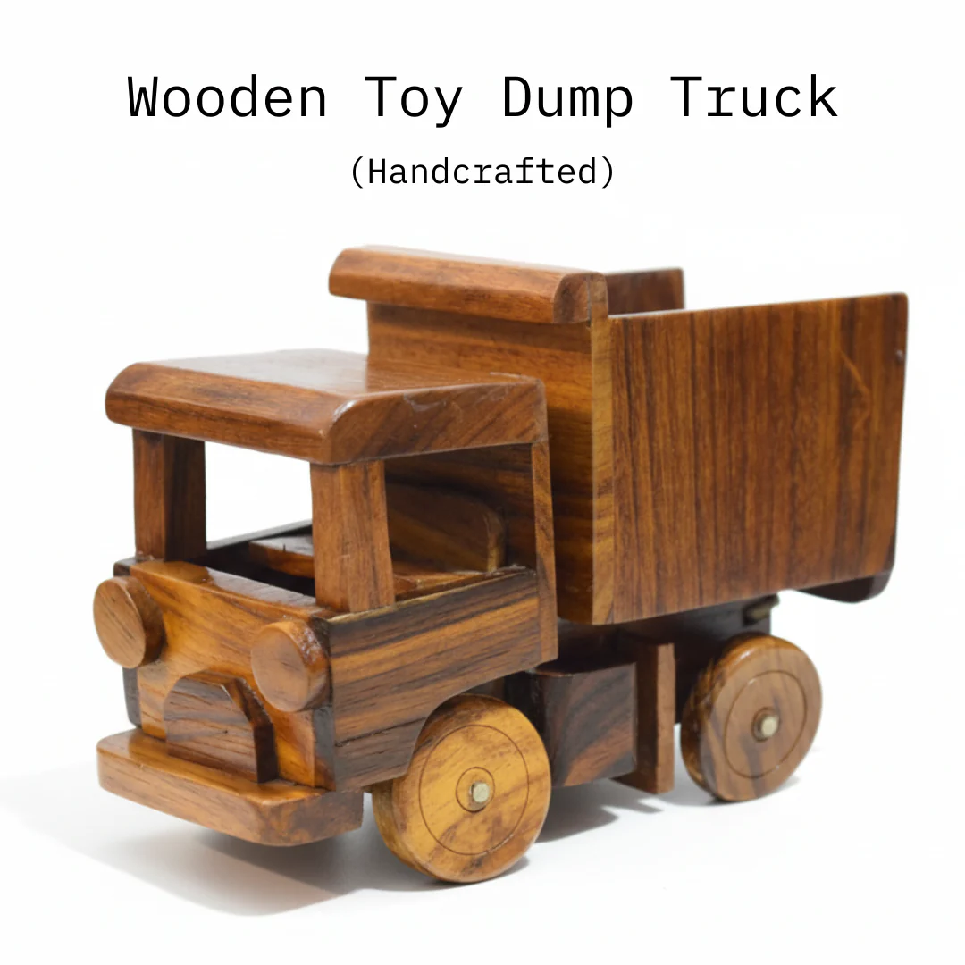 Handcrafted Wooden Dump Truck a?? Perfect for Decor & Gifting | Beesari
