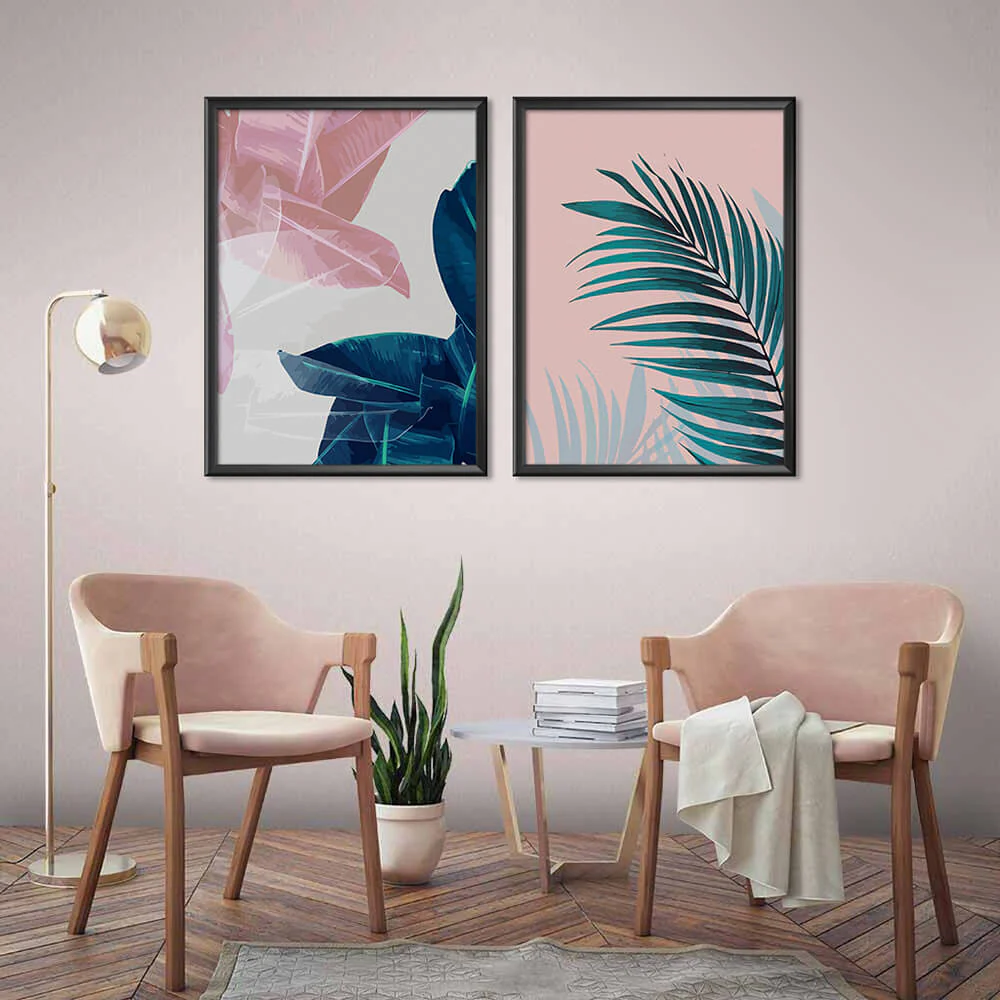 Nordic Modern Small Fresh Color Plant (2 Panel) Nordic Wall Art