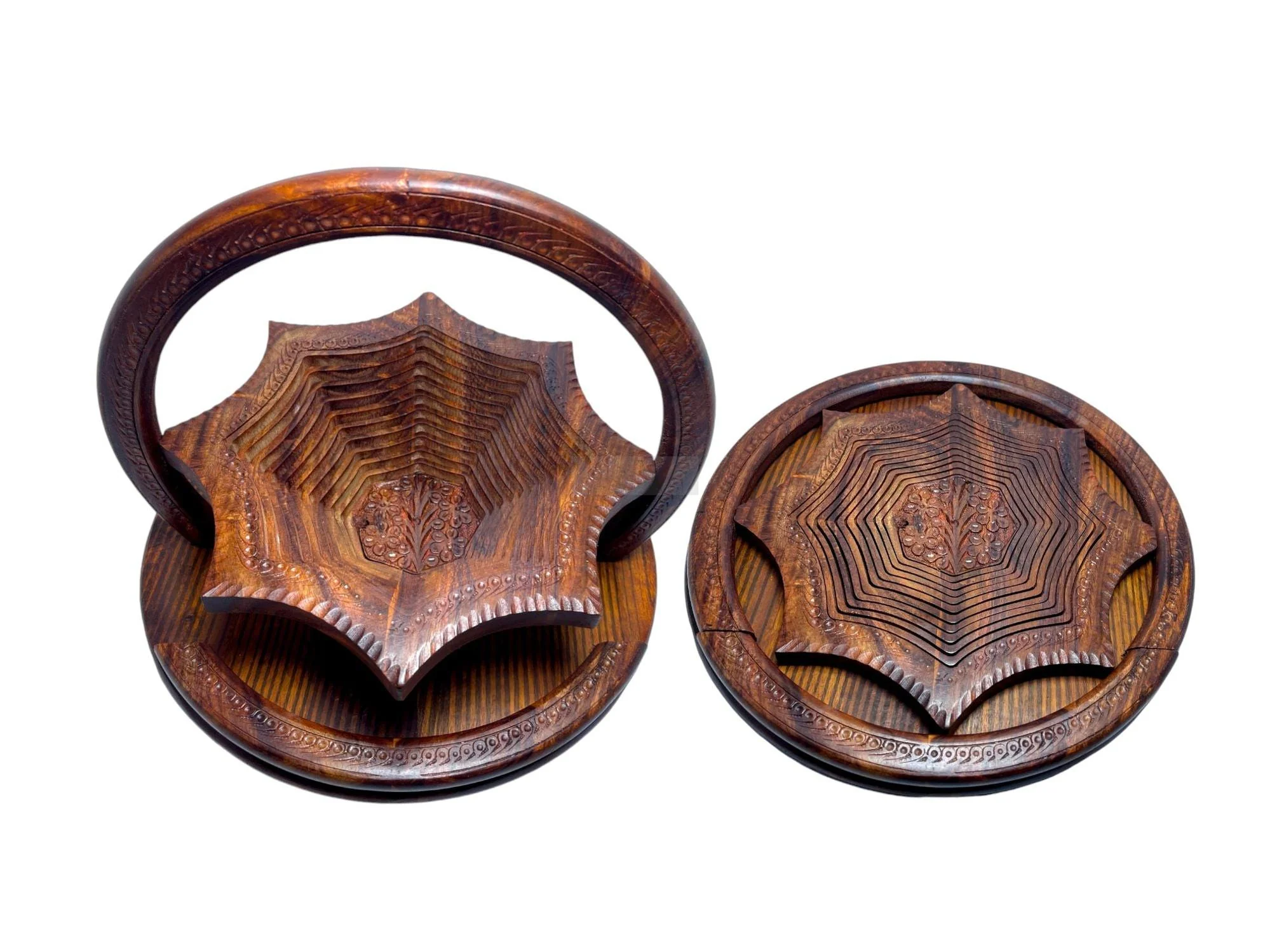 Star Shape Bowl Round Foldable Basket