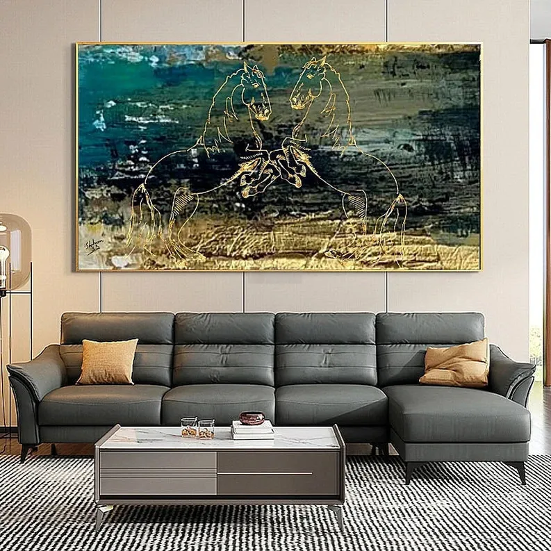 Abstract Horse Painting || Handmade Painting| Home Decor | Wall Decor