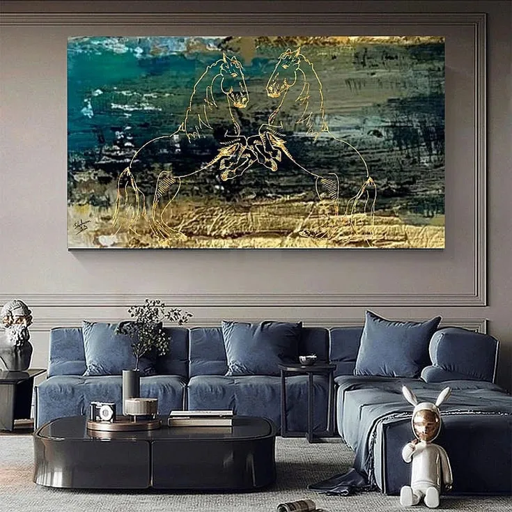 Abstract Horse Painting || Handmade Painting| Home Decor | Wall Decor