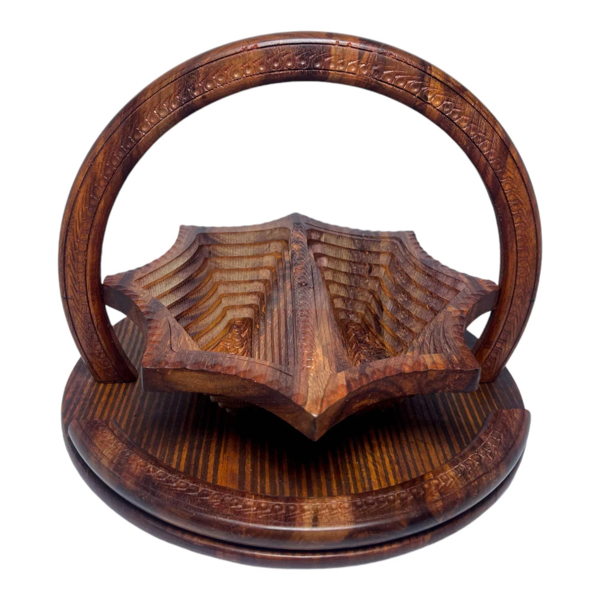 Star Shape 2 Portion Foldable Basket