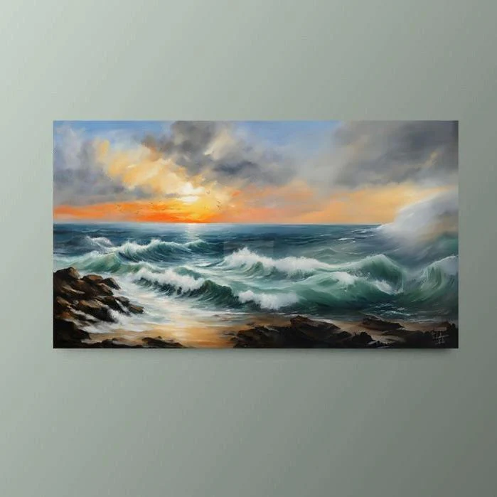 Seascape | Handmade Painting | Home Decor | Wall Decor