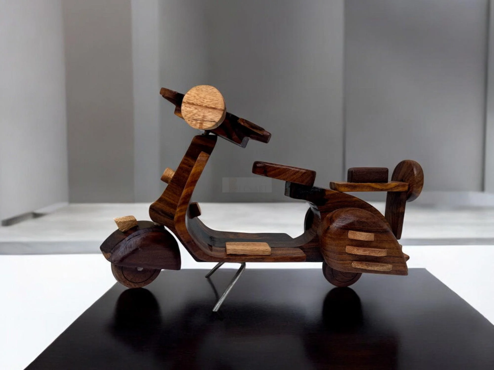 Elegant Wooden Decorative Bike for Table Display - Stylish and Unique Home Decor Piece for Living Room, Office, or Bedroom