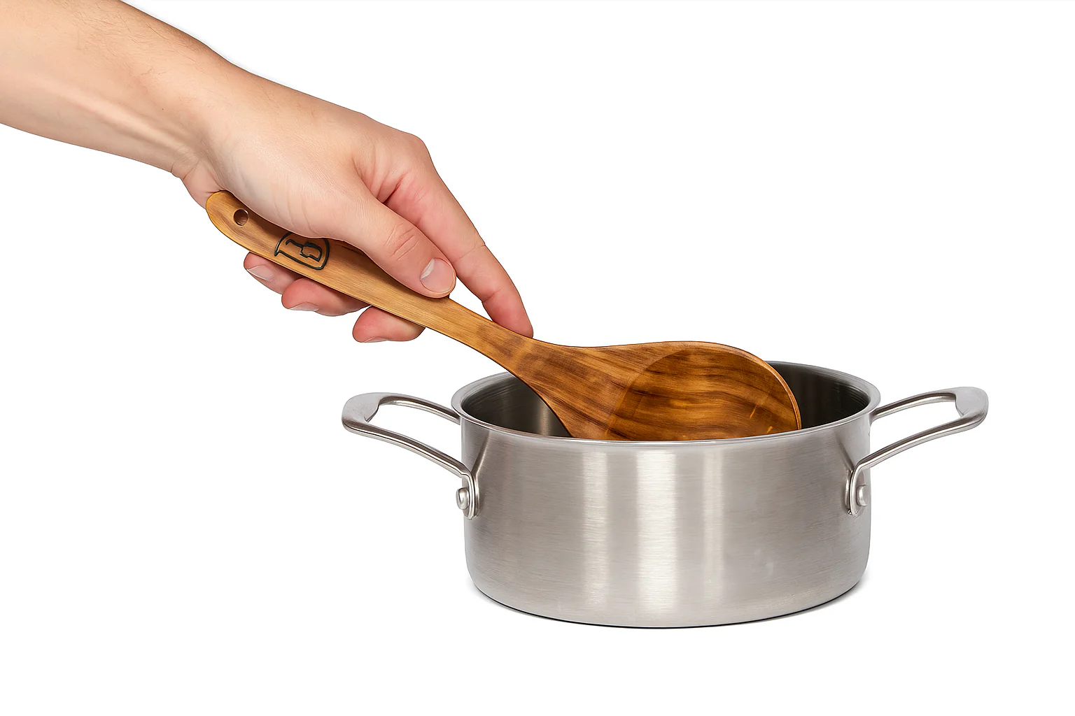 Handcrafted Non Polished Rosewood Cooking Spoon �?Chemical Free, Eco-Friendly, Natural Wooden Utensil for Kitchen & Serving