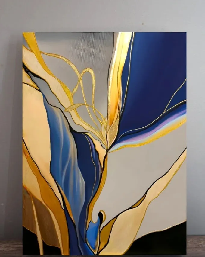 Tropical Abstract Art | Handmade Painting | Wall Decor