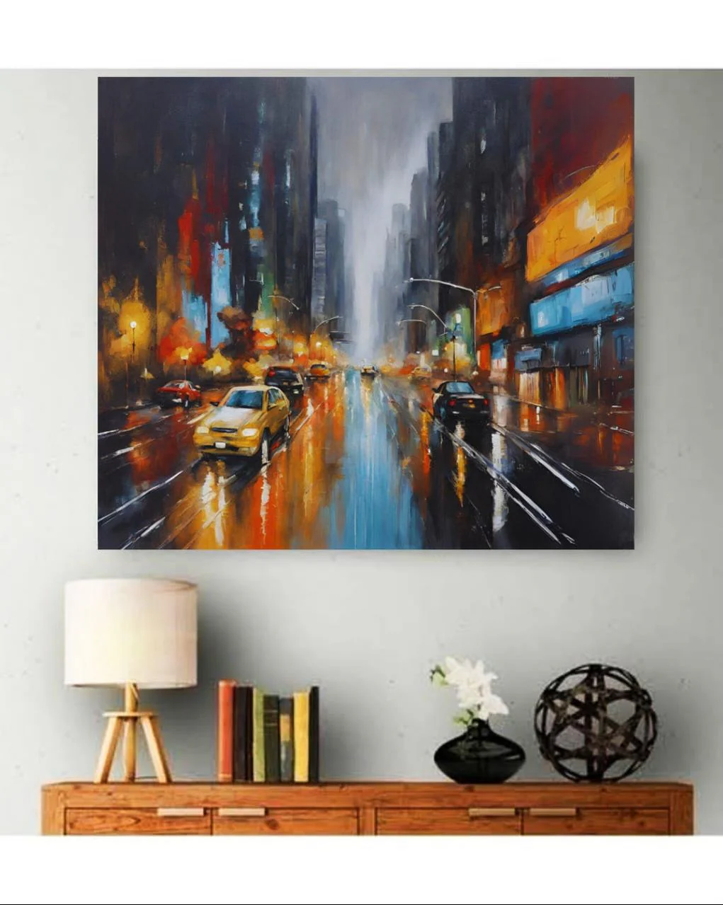 Cityscape Painting || Handmade Oil Painting | Modern Abstract Art | Home Decor | Wall Decor