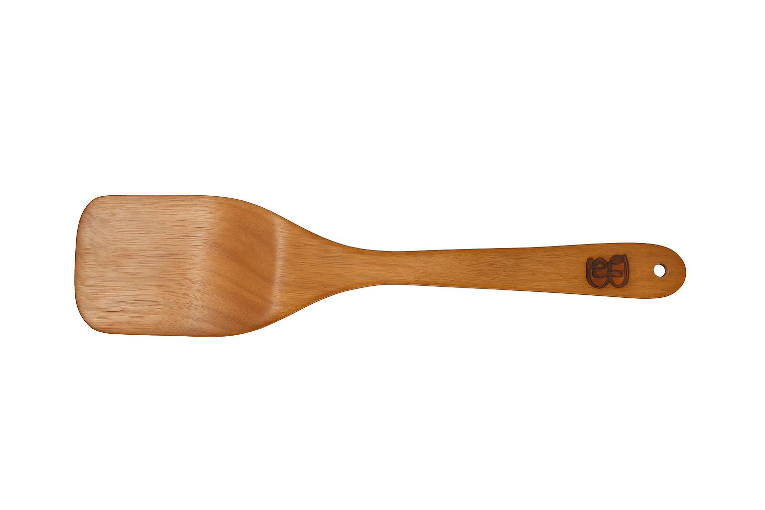Non-Polished Chemical-Free Wooden Spatula �?Handmade, Natural Finish, Engraved Handle, Eco-Friendly, Safe for Nonstick & Cast Iron Cookware