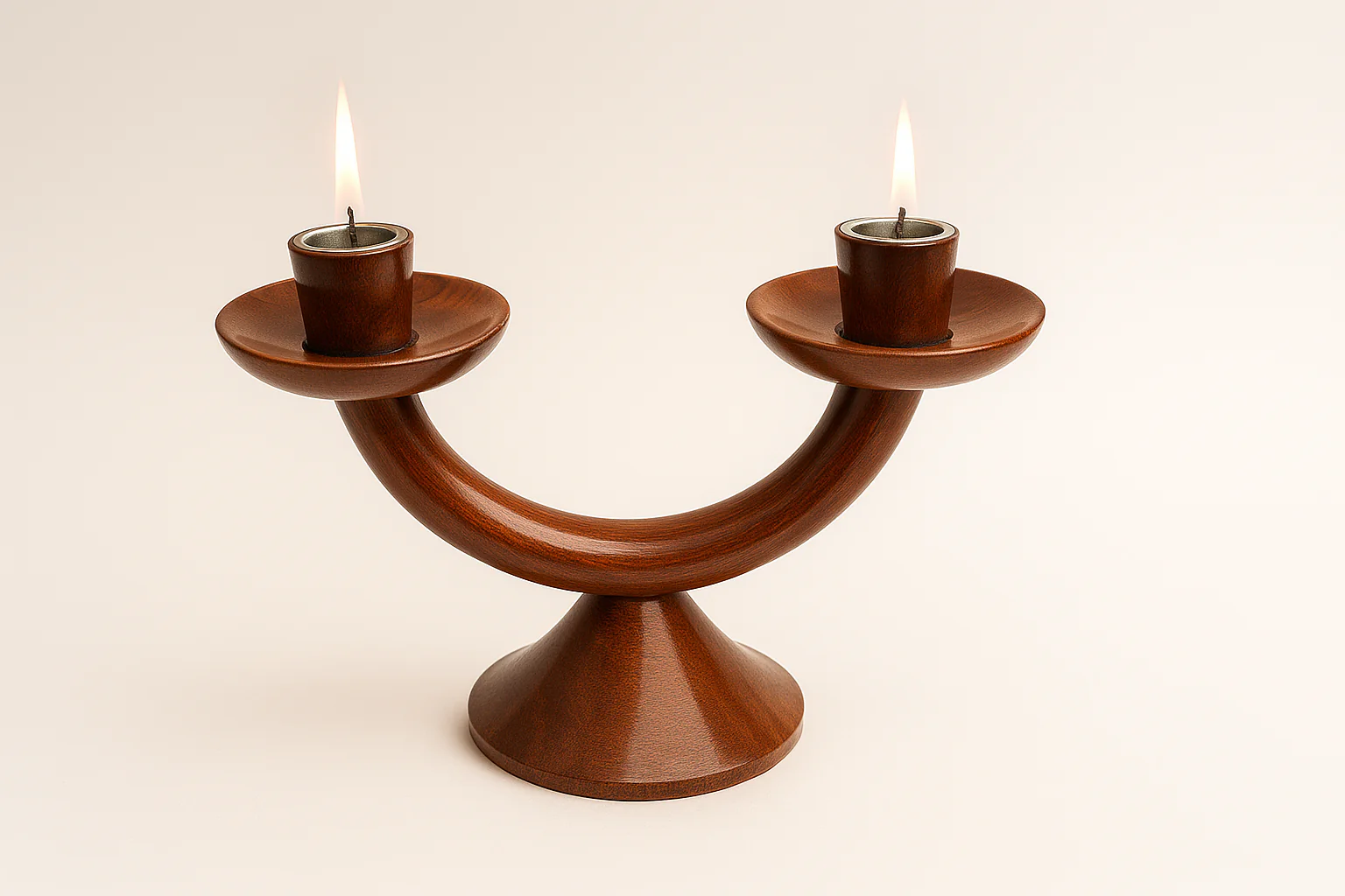 Rosewood Candle Holder