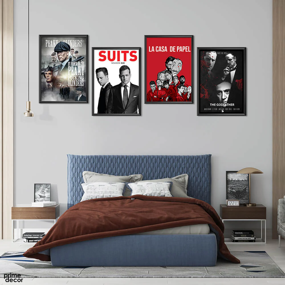 TV-Series Poster Collection (4 Panel) Movie Wall Art