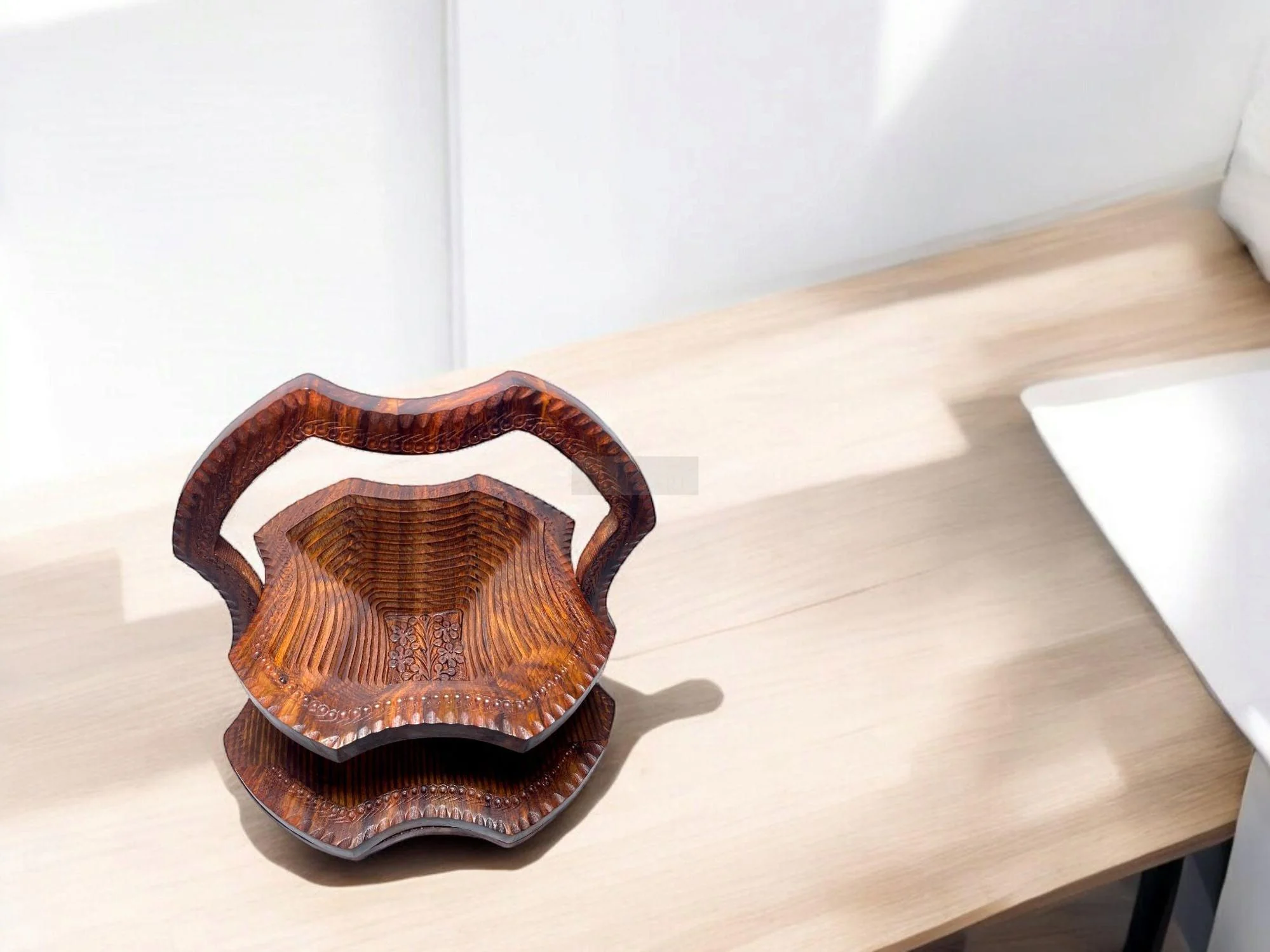 Square Shape Single Big Bowl Foldable Basket