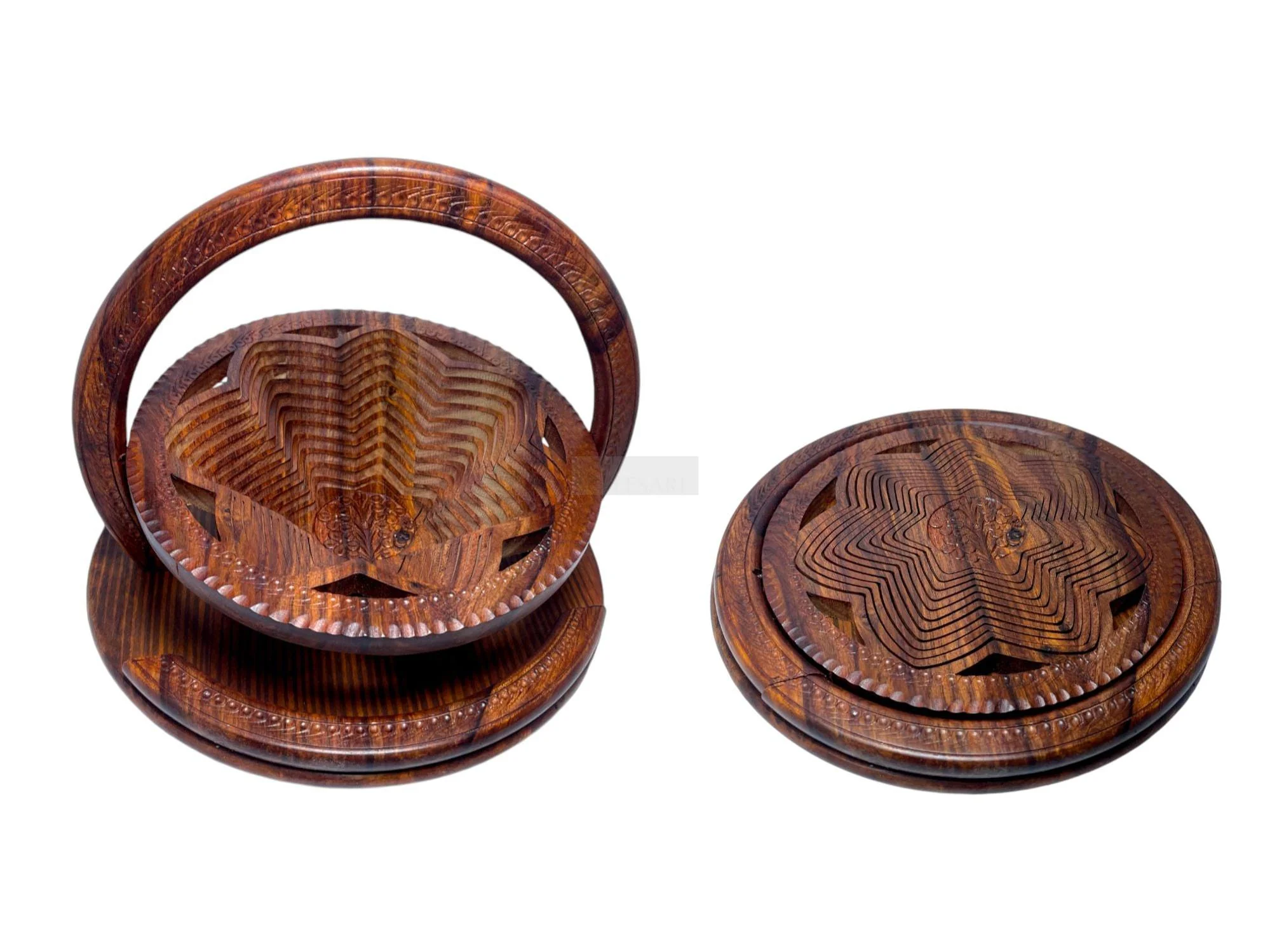 Flower Shape Big Bowl Dry Fruits Foldable Basket