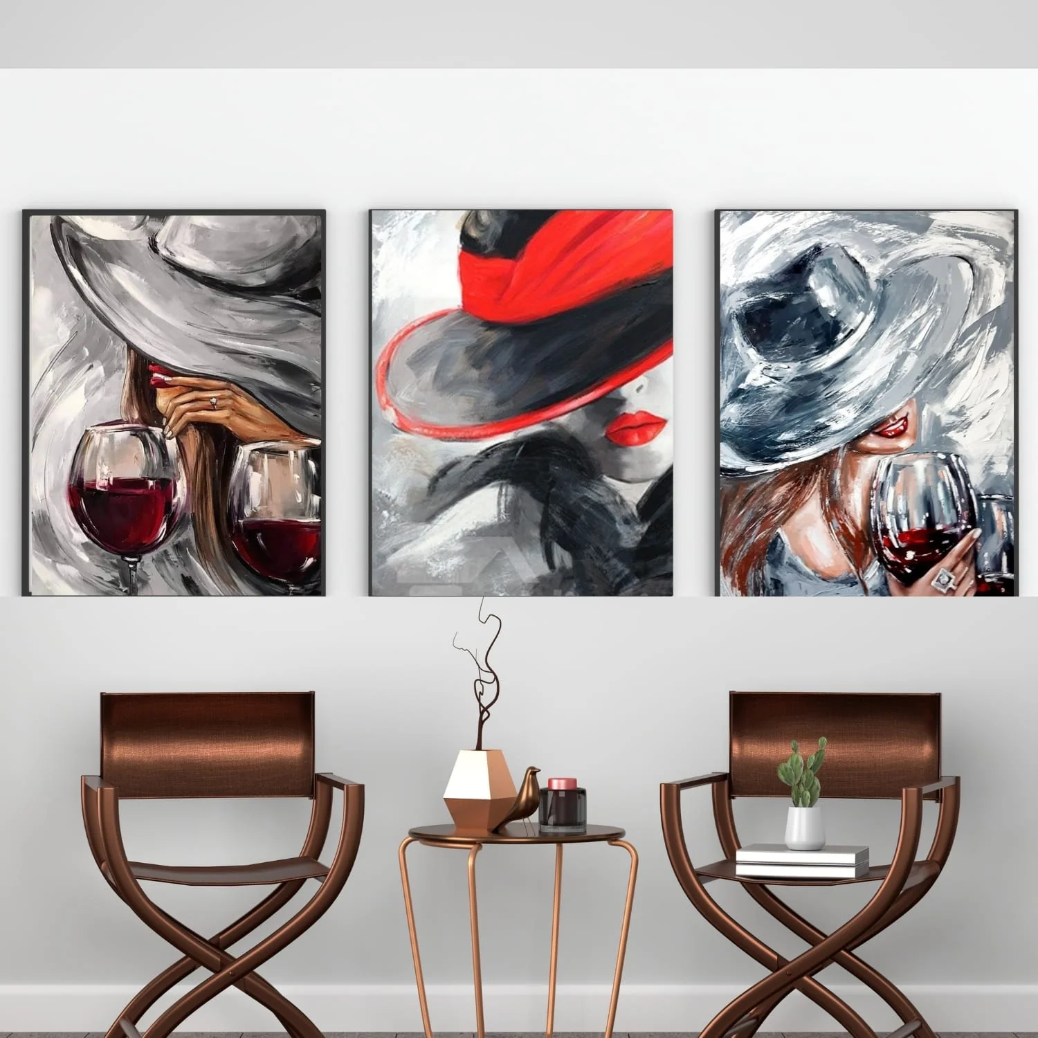 3-Panel Modern Abstract Canvas Wall Art Set �C Vibrant Multicolor Digital Print �C Ready-to-Hang Home Decor