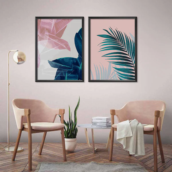 Nordic Modern Small Fresh Color Plant (2 Panel) Nordic Wall Art