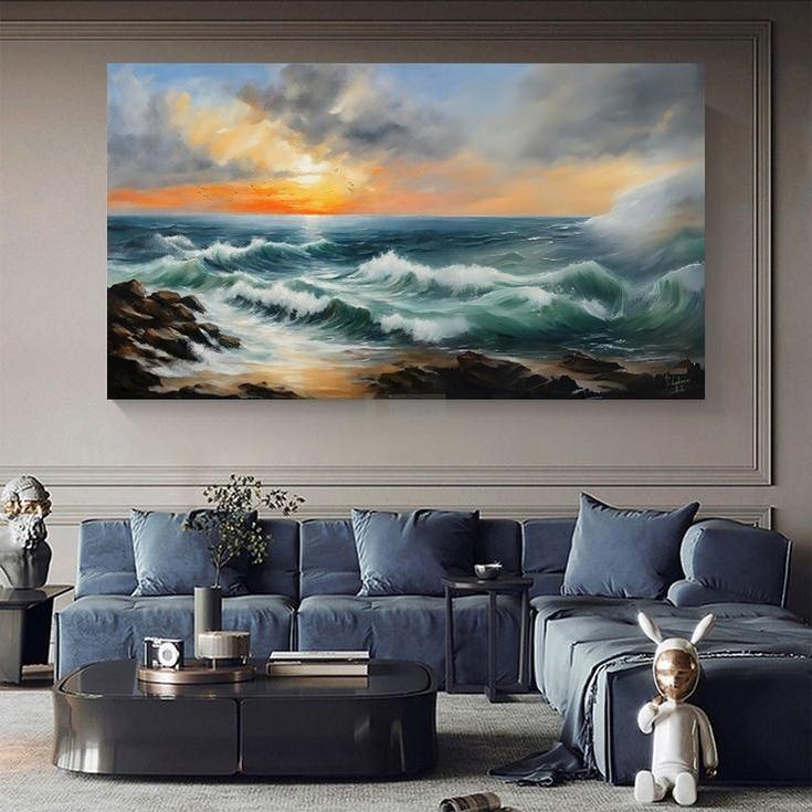 Seascape | Handmade Painting | Home Decor | Wall Decor