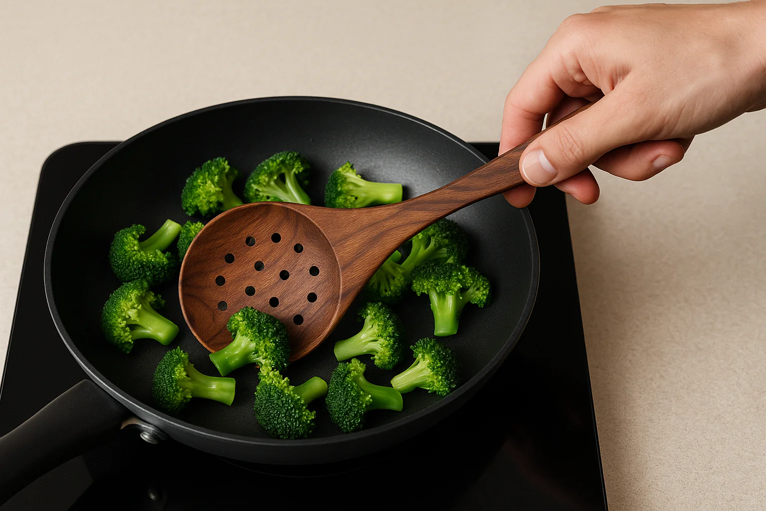 Handcrafted Rosewood Slotted Spoon �?Non-Polished, Chemical-Free, Eco-Friendly Wooden Cooking Spoon for Stirring and Serving