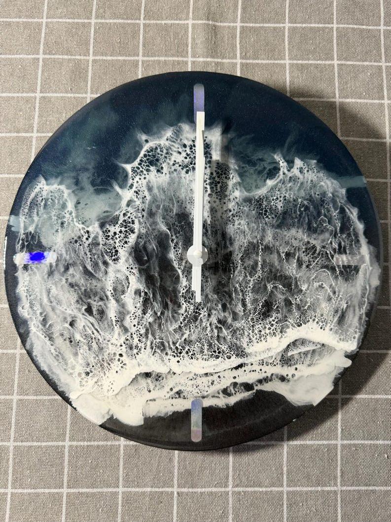 Deep Ocean Resin Wall Clock