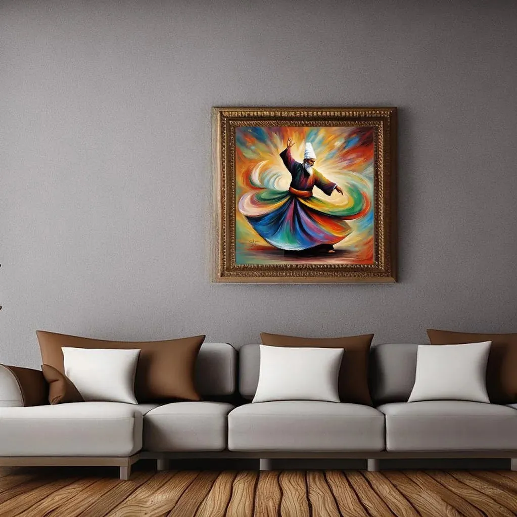 SUFI ART | Sufism | Handmade Painting | Home Decor | Wall Decor