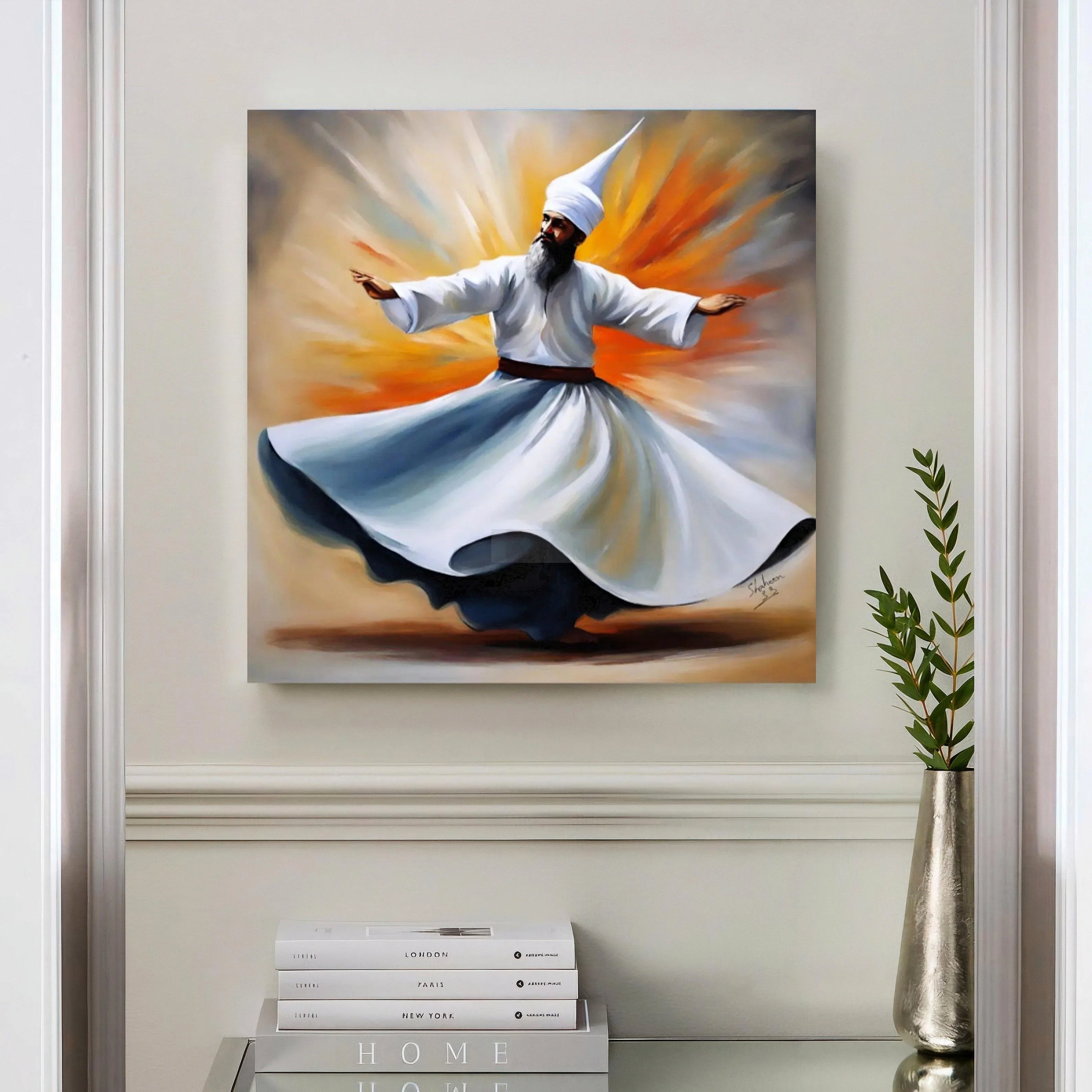 Dervish Painting | Sufism | Handmade Painting | Home Decor | Wall Decor